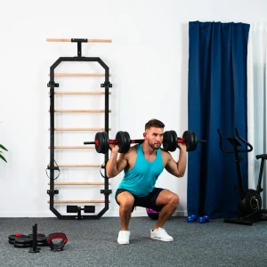 Bară de greutăți multifuncțională sgn140 pro set 6in1 weight set 40kg hms Thumbnail 14