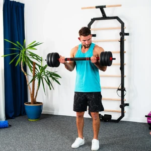 Bară multifuncțională modulară sgn130 pro set 6in1 weight set 30kg hms Thumbnail 15