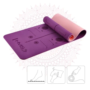Коврик для йоги ym10 yoga mat tpe violet hms