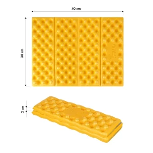 Кемпинговый коврик nc17105 camping seating mat with aluminum bolster +ixpe 40 cm yellow nils camp