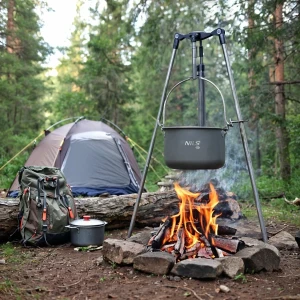 Туристический котелок nc17117 tourist pot with lid 4 l nils camp