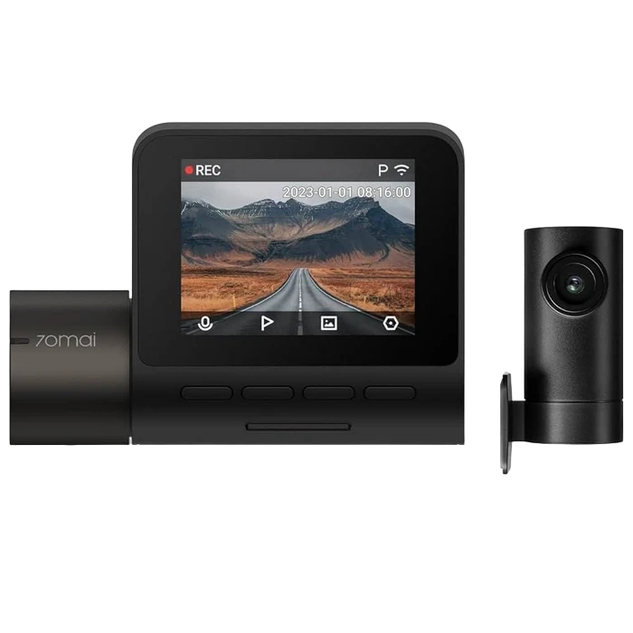 Set dash cam față și spate 70mai a200 + rear cam, negru 6