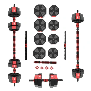 Штанга и гантели композитные sgc20 barbell and dumbbells composite 20 kg hms