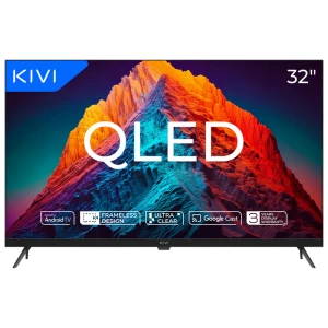 32" QLED SMART TV KIVI 32F770QB, 1920x1080 FHD, Android TV, Negru
