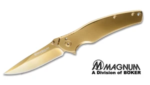 Складной нож bo-01lg277 böker magnum gold finger