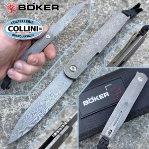 Складной нож bo-01bo174dam böker plus lrf damascus