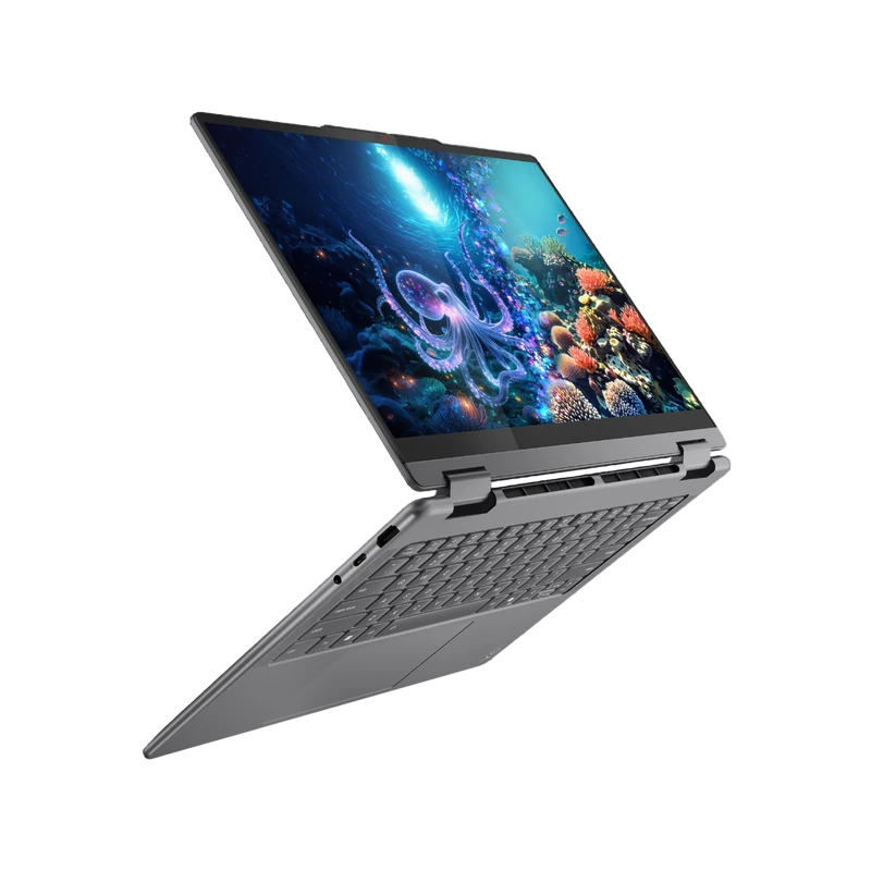 Laptop 14" lenovo yoga 7 2-in-1 14ill10, luna grey, intel core ultra 7 256v, 16gb/1024gb, fără so 15