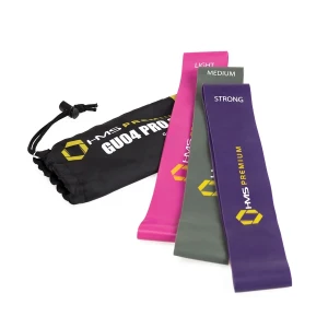 Set benzi elastice de exerciții mix-gu04 hms – rezistență ușoară pentru fitness și reabilitare