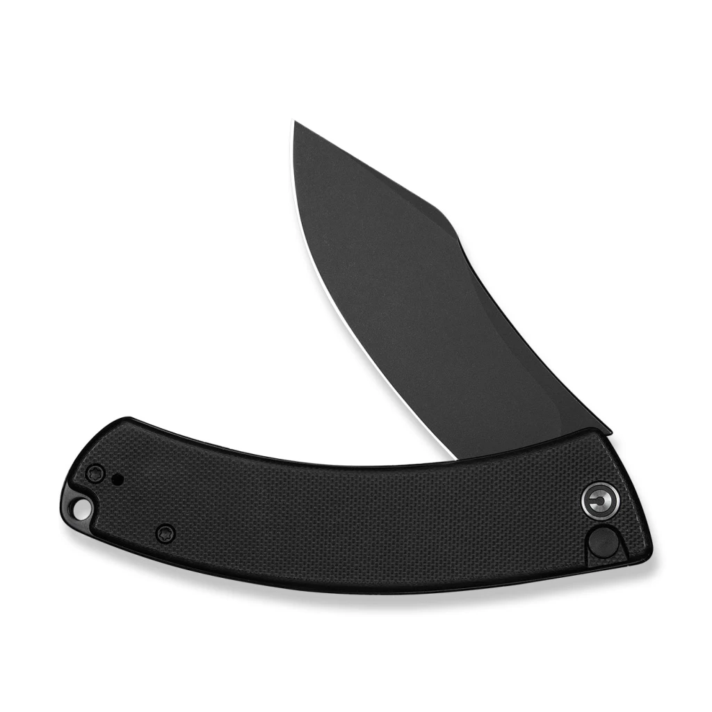 Cuțit pliabil, civivi, outlaw muk c24079-1, lamă 14c28n 3.47 inch, mâner g10 negru, blocare cu buton 4