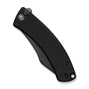 Cuțit pliabil, civivi, outlaw muk c24079-1, lamă 14c28n 3.47 inch, mâner g10 negru, blocare cu buton Thumbnail 5
