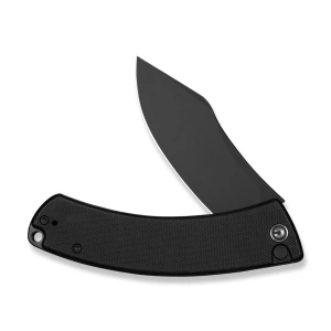 Cuțit pliabil, civivi, outlaw muk c24079-1, lamă 14c28n 3.47 inch, mâner g10 negru, blocare cu buton Thumbnail 4