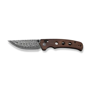 Cuțit pliabil, civivi, noctis c24020c-ds1, lamă damascus 2.98 inch, mâner lemn guibourtia, sistem crossbar lock Thumbnail 2