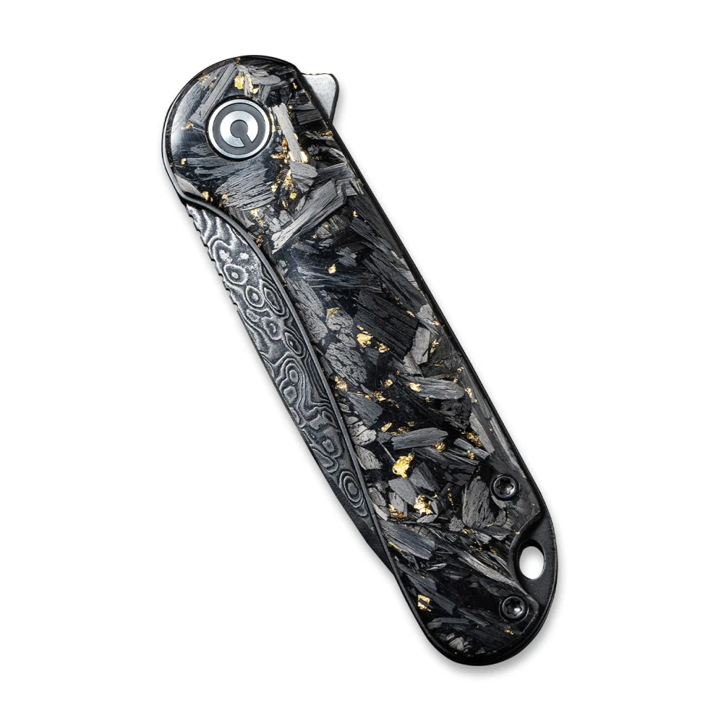 Складной нож, civivi, elementum c907c-ds1, дамасская сталь 2.96 дюйма, карбоновая рукоять, лайнер-лок 5