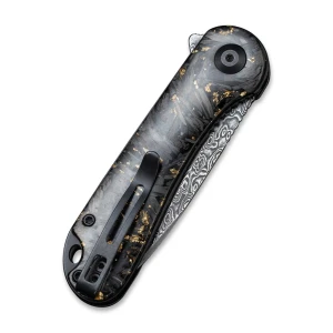 Складной нож, civivi, elementum c907c-ds1, дамасская сталь 2.96 дюйма, карбоновая рукоять, лайнер-лок Thumbnail 6