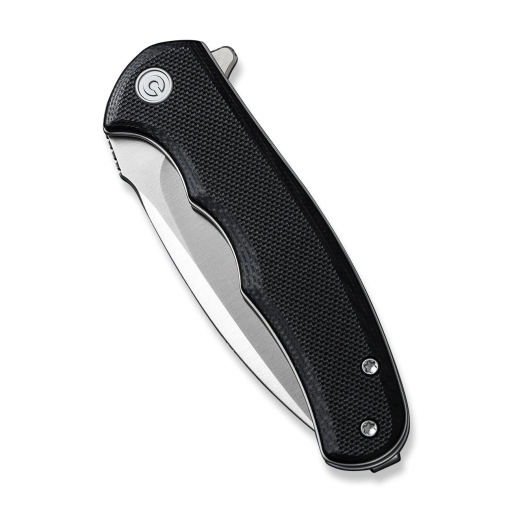 Cuțit pliabil, civivi, mini praxis c18026c-2, lamă d2 2.98 inch, mâner g10, liner lock 4