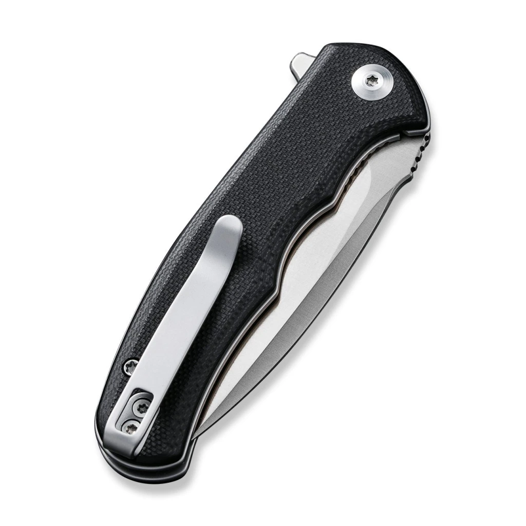 Cuțit pliabil, civivi, mini praxis c18026c-2, lamă d2 2.98 inch, mâner g10, liner lock 5