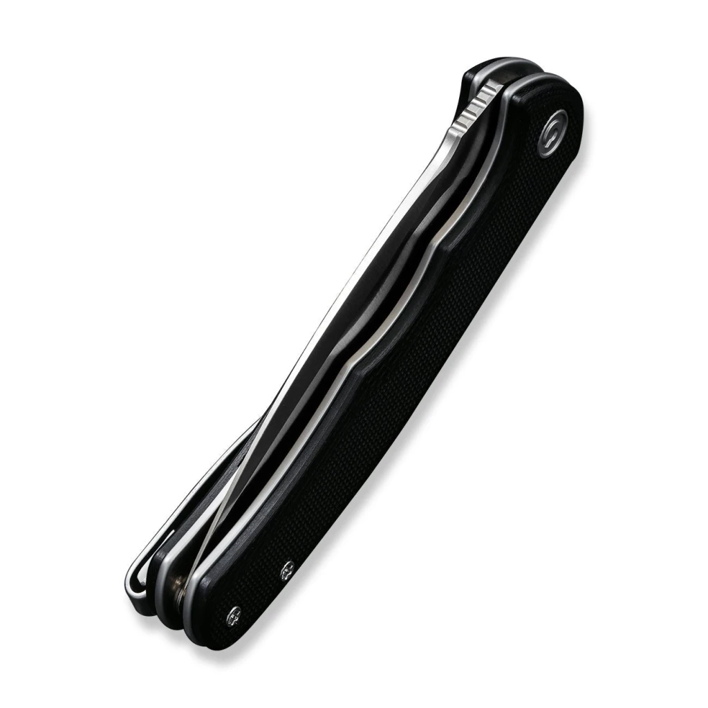 Cuțit pliabil, civivi, mini praxis c18026c-2, lamă d2 2.98 inch, mâner g10, liner lock 6