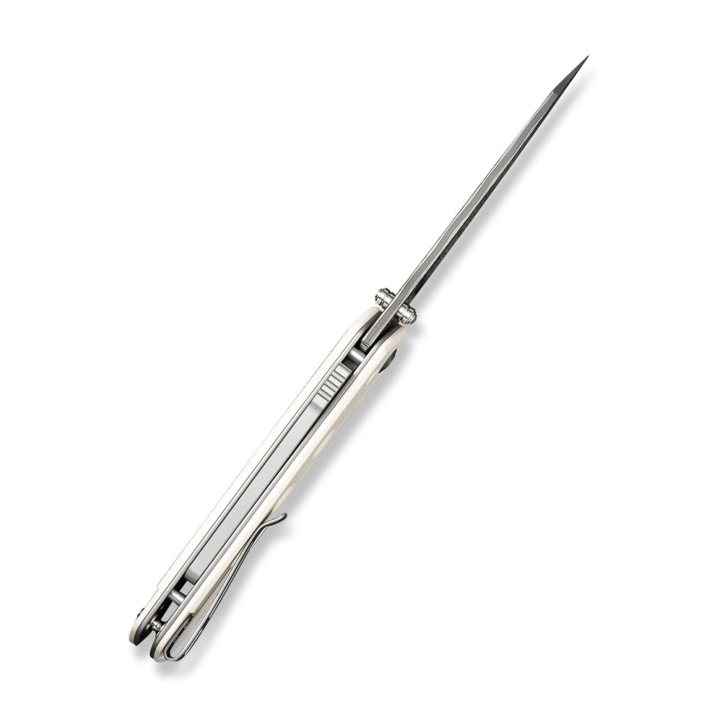 Cuțit pliabil, civivi, vision fg c22036-ds1, lamă damascus 3.54 inch, mâner g10, superlock 5