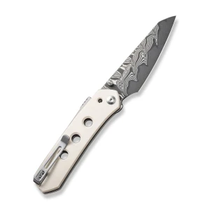Cuțit pliabil, civivi, vision fg c22036-ds1, lamă damascus 3.54 inch, mâner g10, superlock Thumbnail 11