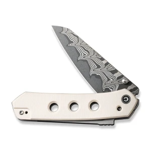 Cuțit pliabil, civivi, vision fg c22036-ds1, lamă damascus 3.54 inch, mâner g10, superlock Thumbnail 14