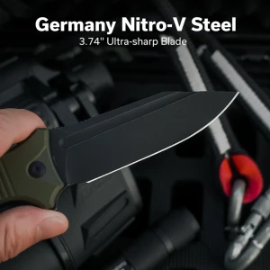 Cuțit pliabil, civivi, neurohaptic c23080-3, lamă nitro-v 3.74 inch, mâner g10, button lock Thumbnail 10