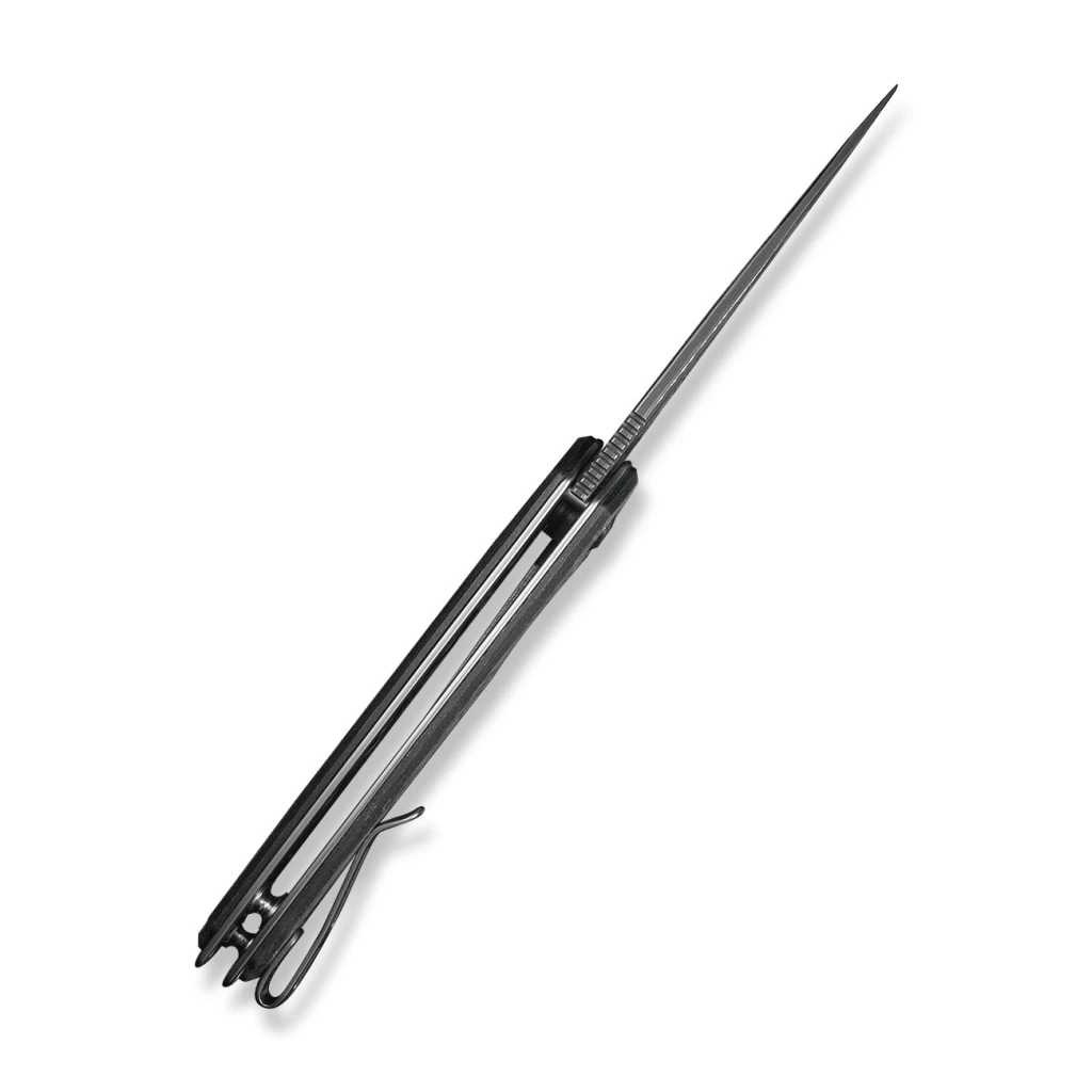 Cuțit pliabil, civivi, voidflare c24040-ds1, lamă damasc 2.92 inch, mâner g10 folie aluminiu, liner lock 6
