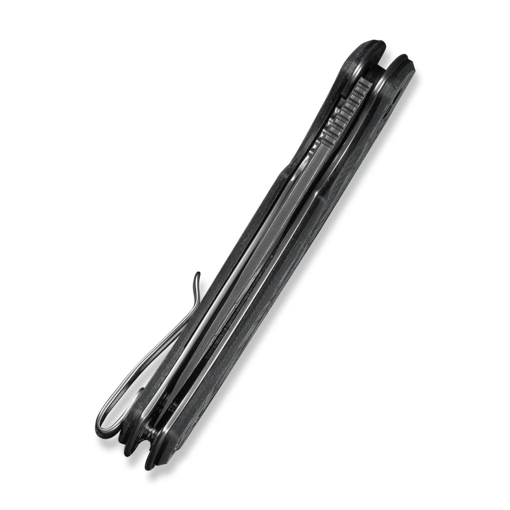 Cuțit pliabil, civivi, voidflare c24040-ds1, lamă damasc 2.92 inch, mâner g10 folie aluminiu, liner lock 5