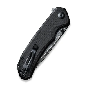 Cuțit pliabil, civivi, brazen c2023ds-1, lamă damasc 88mm, mâner micarta, liner lock Thumbnail 6