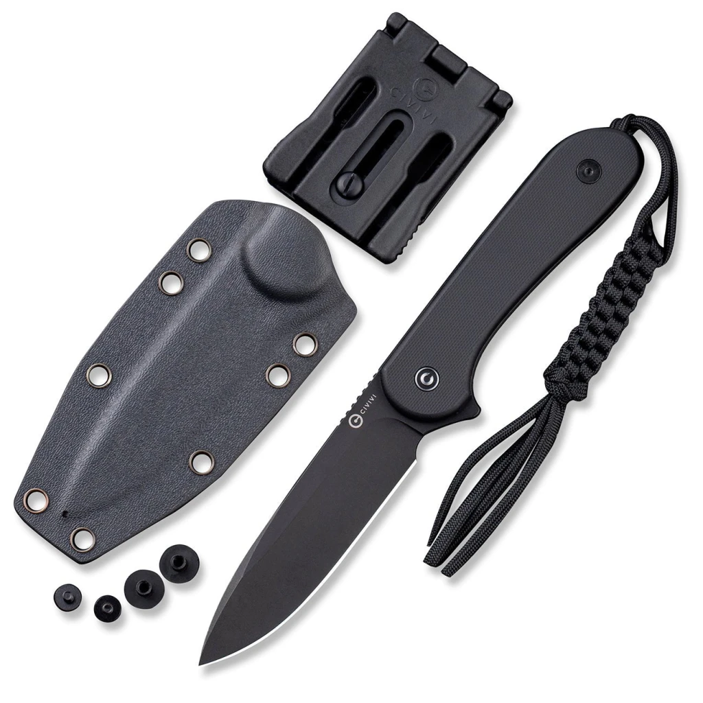 Нож с фиксированным клинком, civivi, fixed blade elementum c2105a, d2, рукоять g10, ножны kydex 4