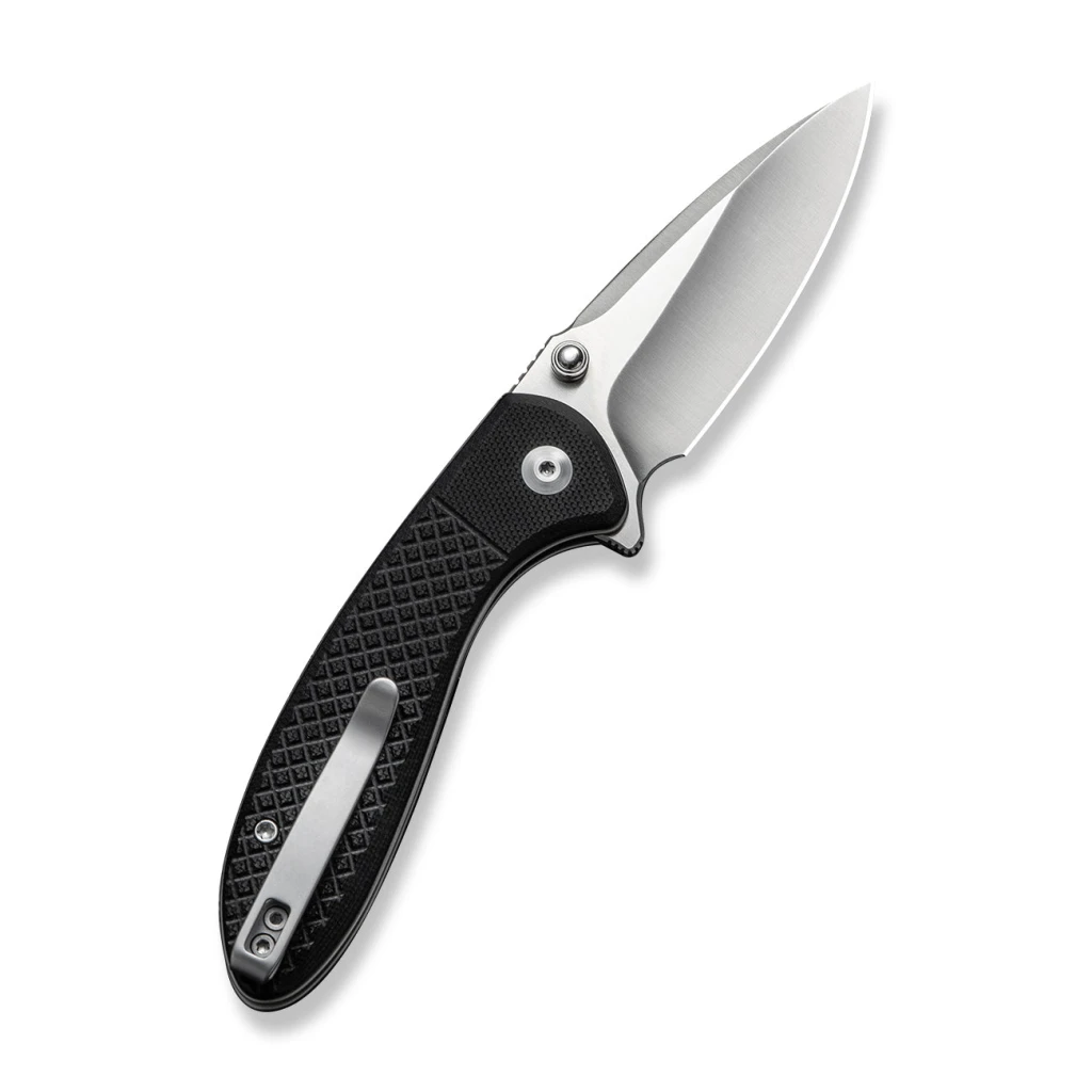 Cuțit pliabil, civivi, faeger c24031-1, lamă 14c28n 2.98 inch, mâner g10 negru, button lock 15