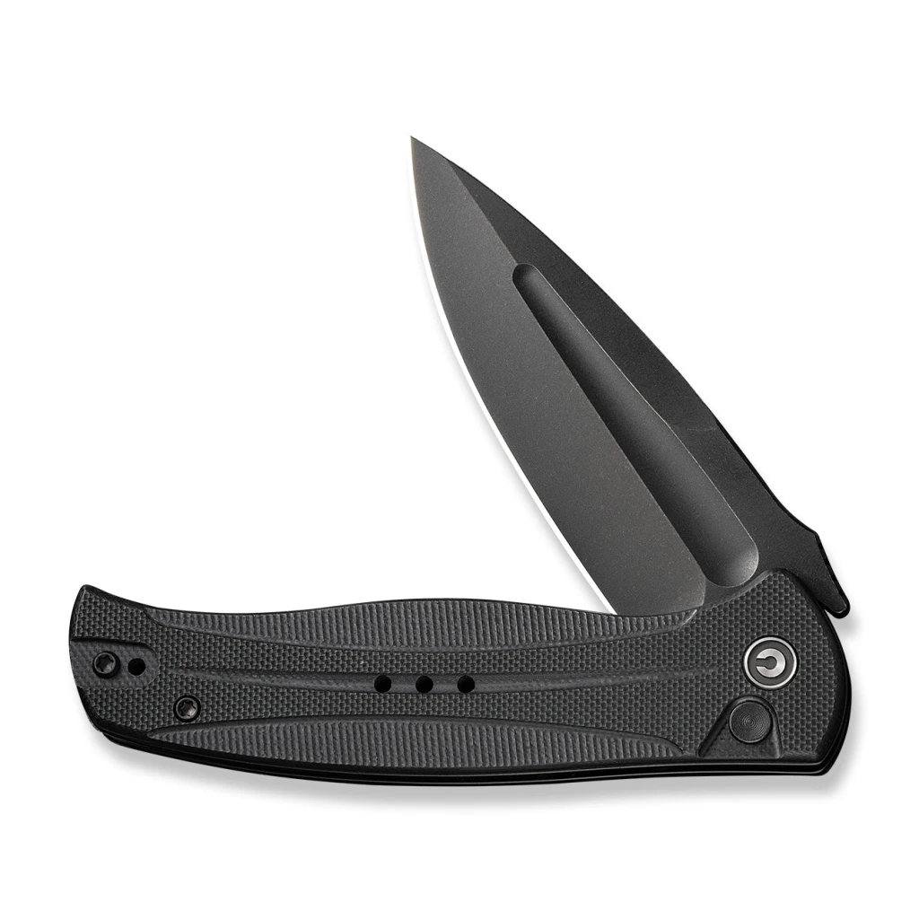 Cuțit pliabil, civivi, incindie c23053-1, lamă 14c28n 3.48 inch, mâner g10, blocare cu buton 15