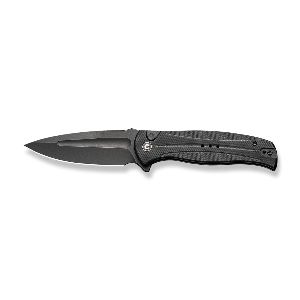 Cuțit pliabil, civivi, incindie c23053-1, lamă 14c28n 3.48 inch, mâner g10, blocare cu buton 2