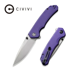 Складной нож, civivi, brazen c2102a, сталь 14c28n 88мм, рукоять g10 фиолетовая, лайнер-лок