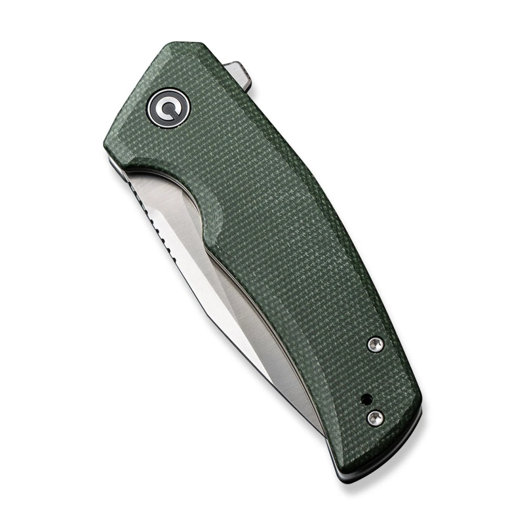 Cuțit pliabil, civivi, regulatron c23006-2, lamă nitro-v 2.98 inch, mâner micarta, liner lock 3