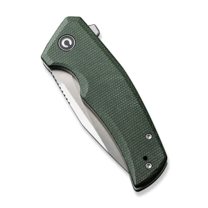 Cuțit pliabil, civivi, regulatron c23006-2, lamă nitro-v 2.98 inch, mâner micarta, liner lock Thumbnail 3