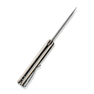 Cuțit pliabil, civivi, kwaiq c23015-ds1, lamă damascus 2.97 inch, mâner g10, liner lock Thumbnail 6