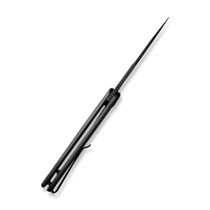Cuțit pliabil, civivi, caetus c21025c-ds1, lamă damasc 3.48 inch, mâner carbon fiber, liner lock Thumbnail 6