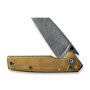 Складной нож, civivi, amirite c23028-ds1, дамасская сталь 3.48 дюйма, рукоять ultem, замок button lock Thumbnail 2