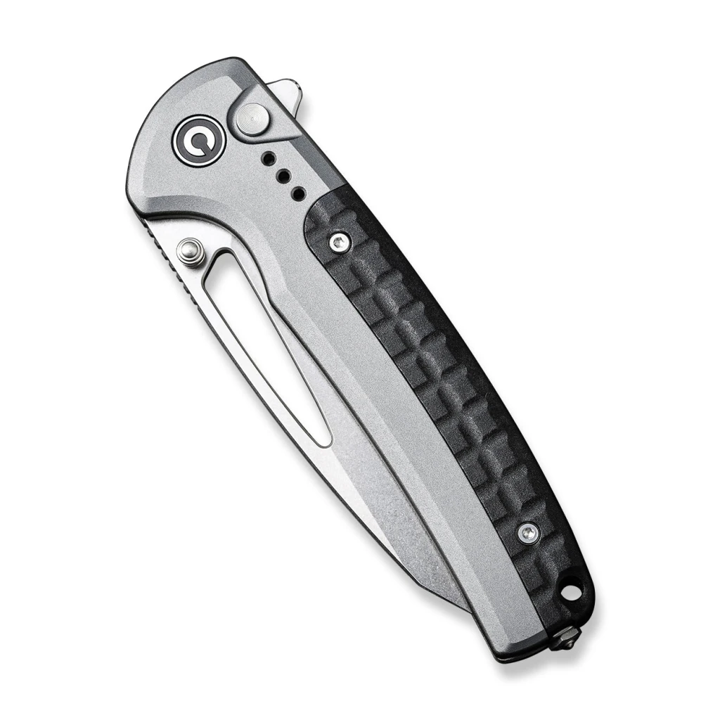 Cuțit pliabil, civivi, sentinel strike c22025b-2, lamă k110 94mm, mâner aluminiu, blocare tip button lock 2