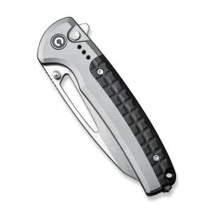 Cuțit pliabil, civivi, sentinel strike c22025b-2, lamă k110 94mm, mâner aluminiu, blocare tip button lock Thumbnail 2