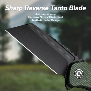 Cuțit pliabil, civivi, exone c23036-3, lamă nitro-v 2.94 inch, mâner micarta, liner lock Thumbnail 9