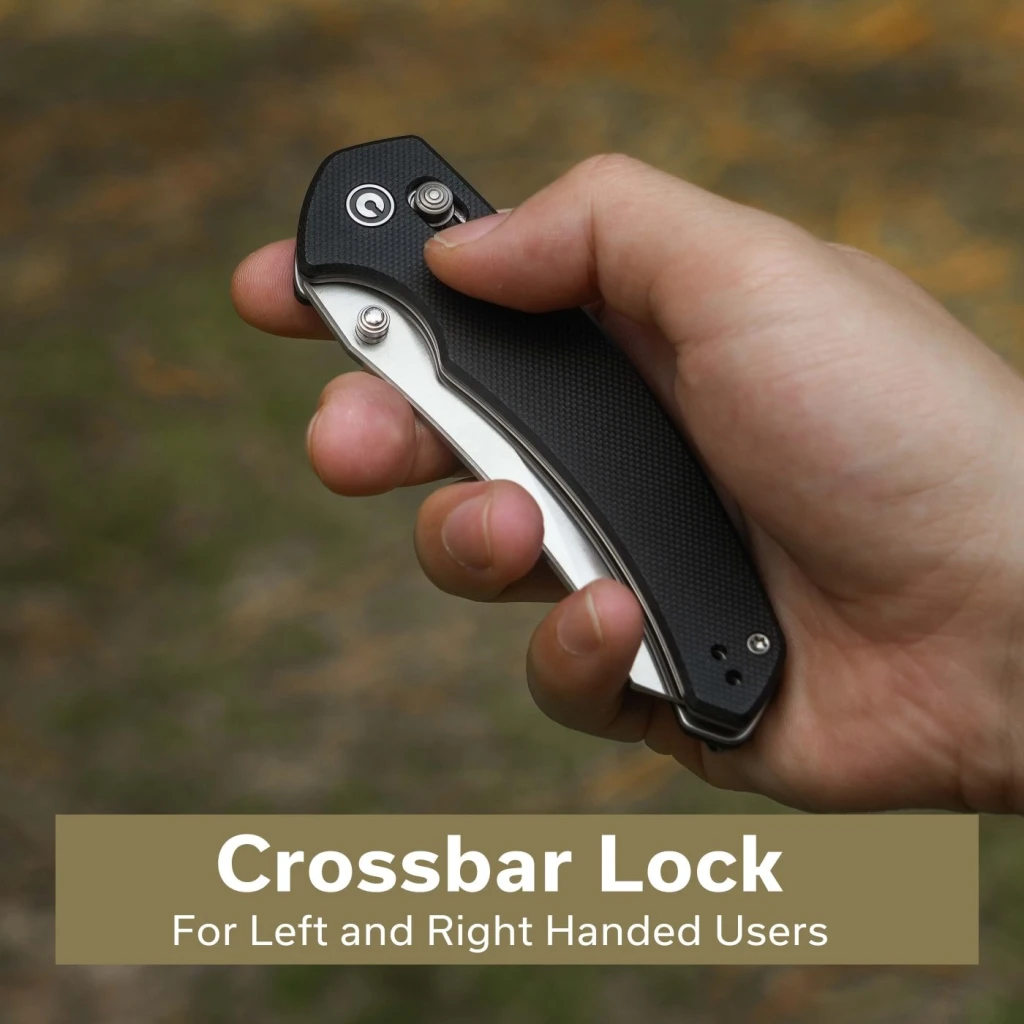 Cuțit pliabil, civivi, sixgill c24050-1, lamă nitro-v 3.41 inch, mâner g10, crossbar lock 12