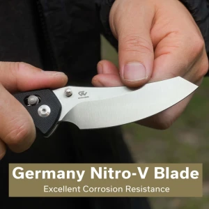 Cuțit pliabil, civivi, sixgill c24050-1, lamă nitro-v 3.41 inch, mâner g10, crossbar lock Thumbnail 10