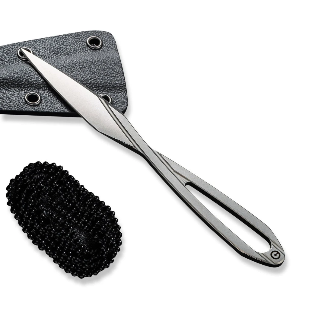 Cuțit cu lamă fixă, civivi, d-art c21001-1, d2, compact, teacă kydex 3