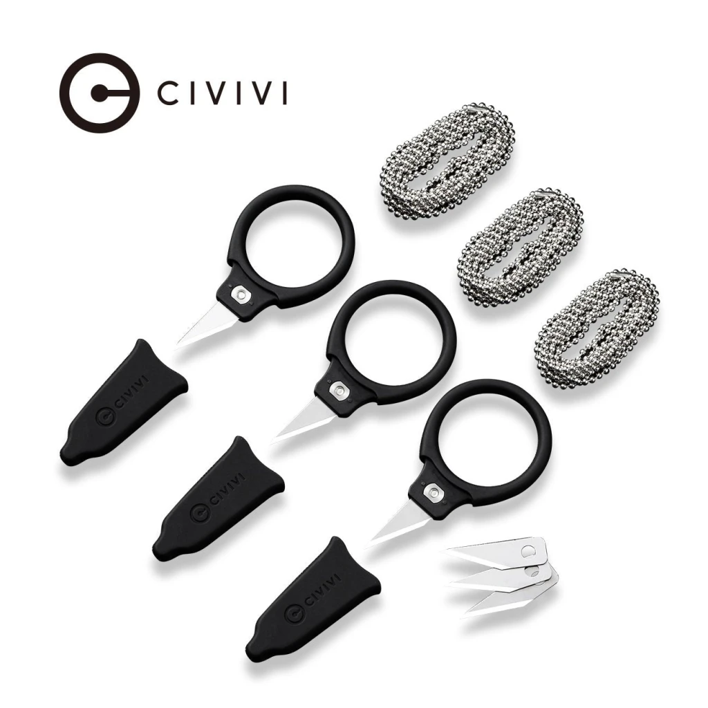 Нож с фиксированным клинком, civivi, quick snip c22022a-2, 6cr13, рукоять abs, мини, 3 штуки 4