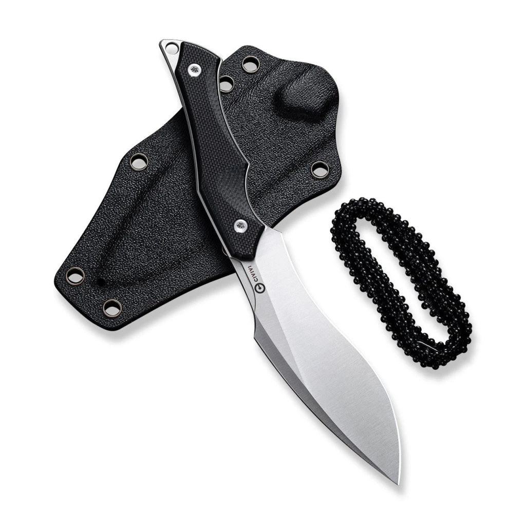 Cuțit cu lamă fixă, civivi, vaquita ii c047c-1, nitro-v, g10, kukri, 3.2 inch 3