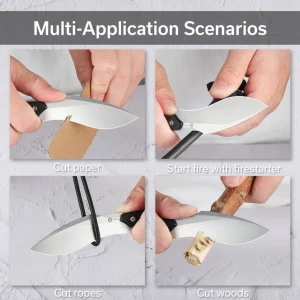 Cuțit cu lamă fixă, civivi, vaquita ii c047c-1, nitro-v, g10, kukri, 3.2 inch Thumbnail 10