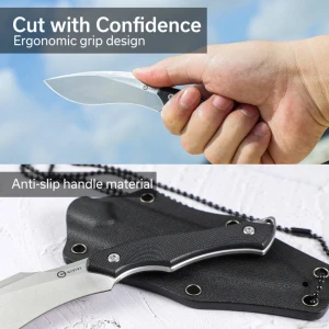 Cuțit cu lamă fixă, civivi, vaquita ii c047c-1, nitro-v, g10, kukri, 3.2 inch Thumbnail 8
