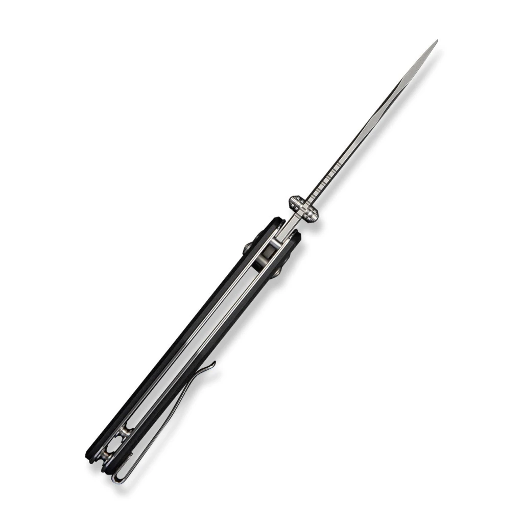 Cuțit pliabil, sencut, glenspar s25046-2, lamă 9cr18mov 3.45 inch, mâner g10 shredded negru, crossbar lock 6