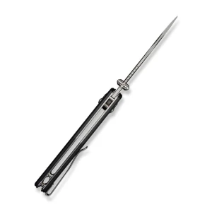 Cuțit pliabil, sencut, glenspar s25046-2, lamă 9cr18mov 3.45 inch, mâner g10 shredded negru, crossbar lock Thumbnail 6